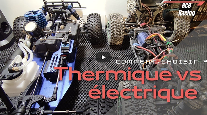 Différence entre voiture thermique et électrique. breizh-modelisme.