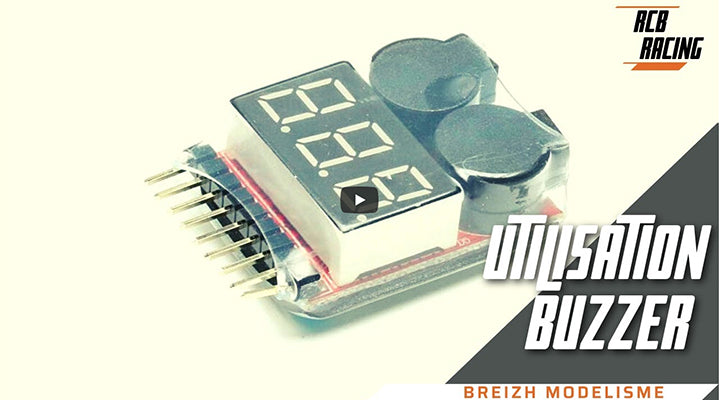 Utilisation buzzer testeur de batterie breizh-modelisme.