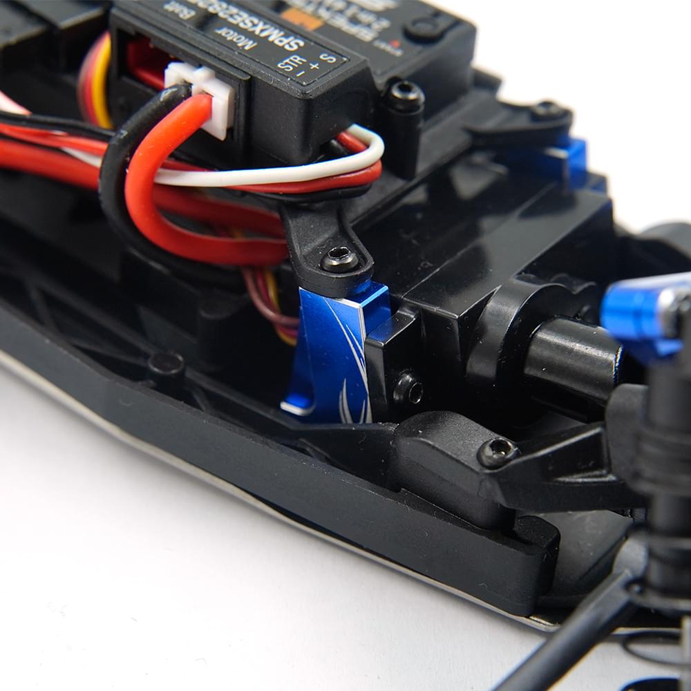 Support de servo noir en aluminium pour Losi Micro-B 2WD 1/24 et Micro-T 1/28
