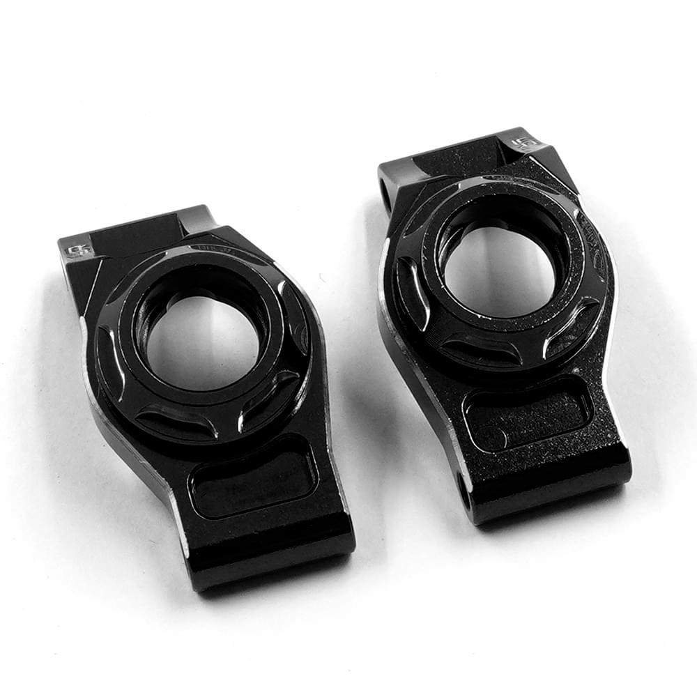 Jeu de moyeux arrière noir en aluminium pour Traxxas Mini Maxx Mini XRT