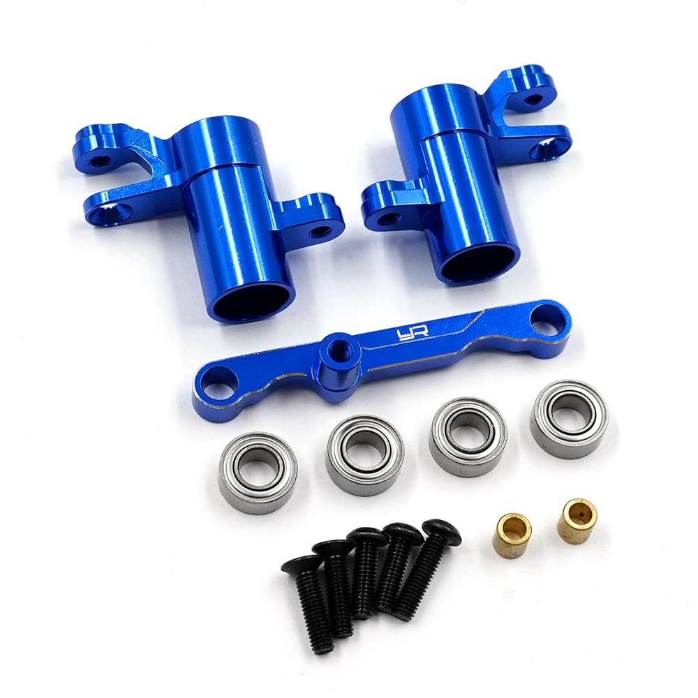 Ensemble de direction bleu en aluminium pour Traxxas Mini Maxx Mini XRT