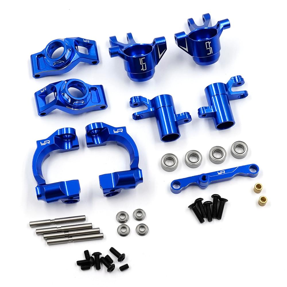 Kit upgrade aluminium bleu pour Traxxas Mini Maxx Mini XRT
