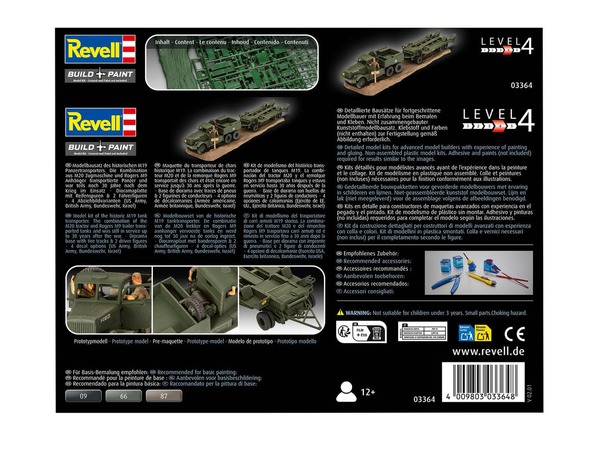 Maquette militaire Revell 03364 M19 Tank Transporter