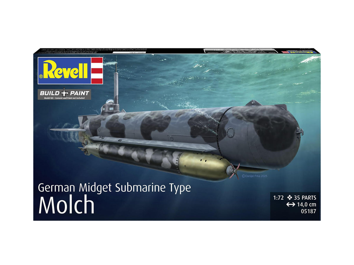 Maquette sous marin Revell 05187 German Midget Submarine Type Molch