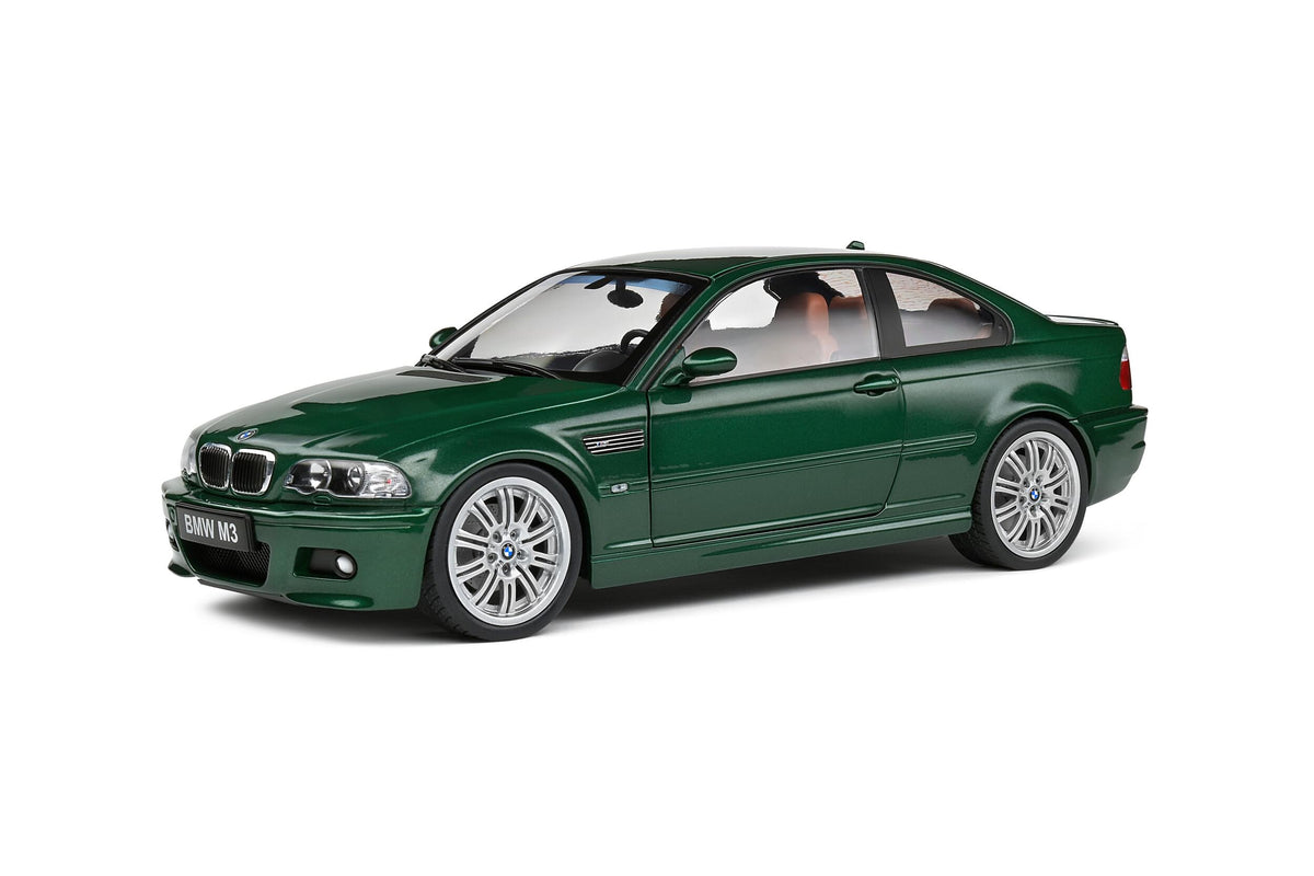 Solido S1806507 miniature collection 1/18 BMW E46 M3 Coupe Oxford Green 2000 - Breizh Modélisme.