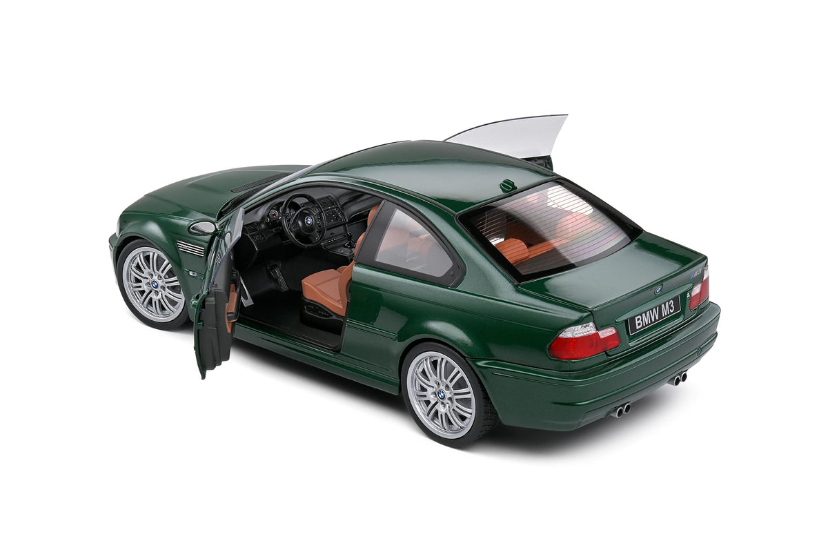 Solido S1806507 miniature collection 1/18 BMW E46 M3 Coupe Oxford Green 2000 - Breizh Modélisme.