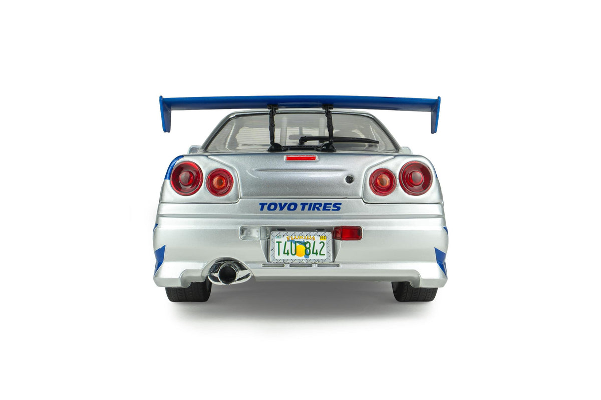 Solido S1804315A Voiture miniature collection 1/18 Nissan Skyline GT-R (BNR34) Fast Furious BRIAN 1999 - Breizh Modélisme.
