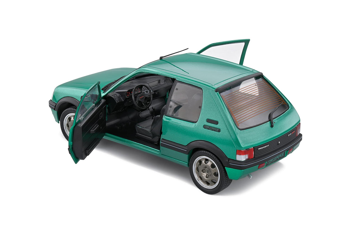 Solido S1801712 Voiture miniature collection 1/18 Peugeot 205 GTI Griffe – Vert Fluorite – 1992