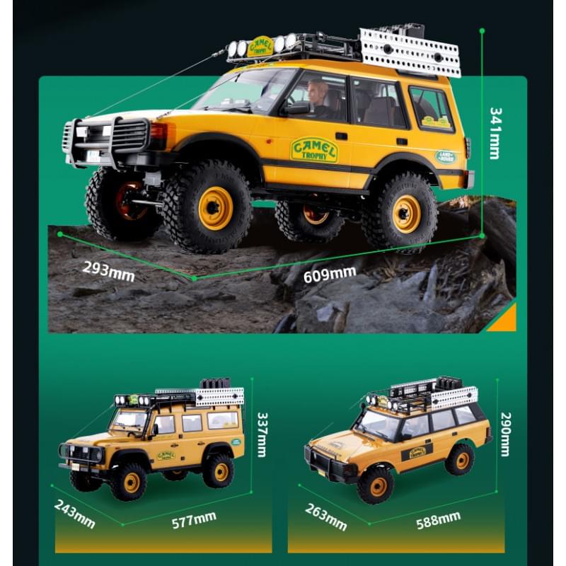 Crawler FMS 1/10 Land Rover Discovery 1st-Gen FCX10 Scaler ARTR kit (RS) FMS11043RS