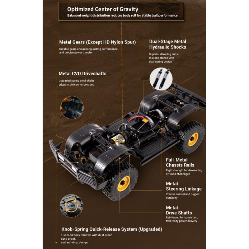 Crawler FMS 1/10 Land Rover Discovery 1st-Gen FCX10 Scaler ARTR kit (RS) FMS11043RS