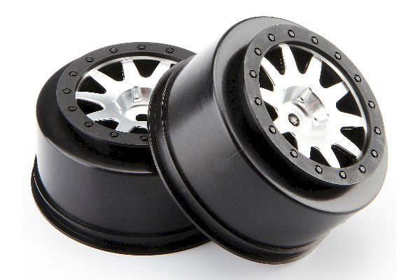 2 Jantes HPI Racing Mk.10 V2 Chrome Mat (Déport 4,5 mm) - 106200