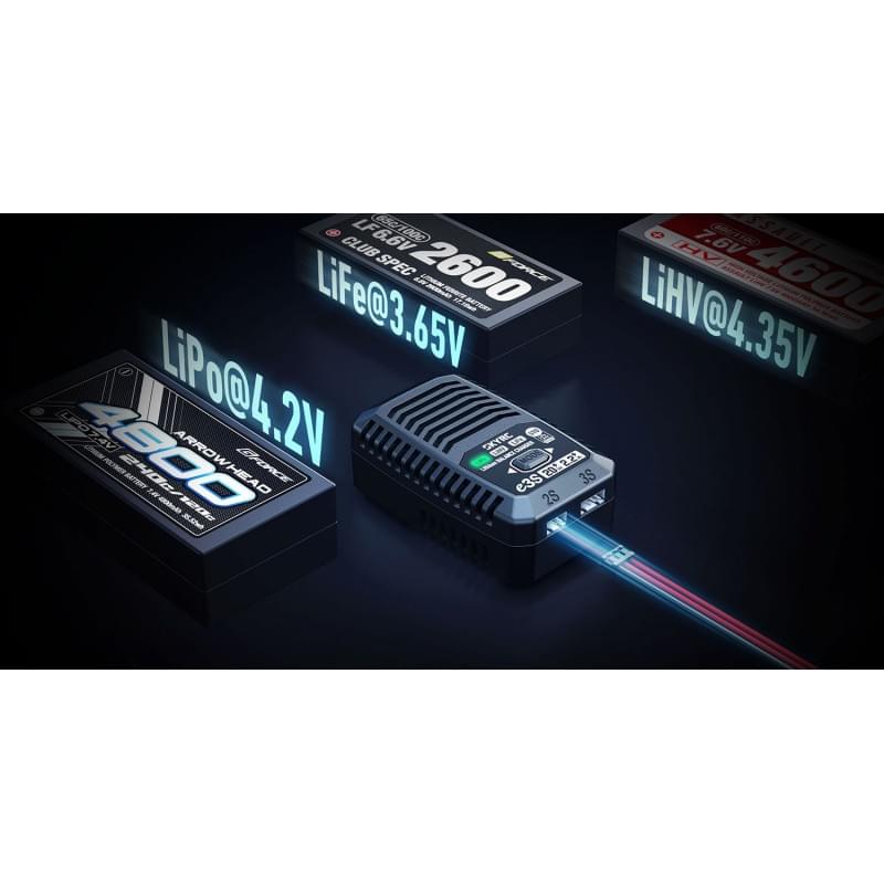 Chargeur rapide pour batteries Lipo, Li-ion (2-3S)