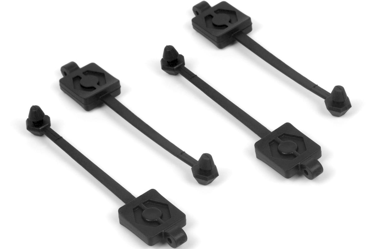 Clips de carrosserie HPI Racing avec attache (4 pcs) - HP160570