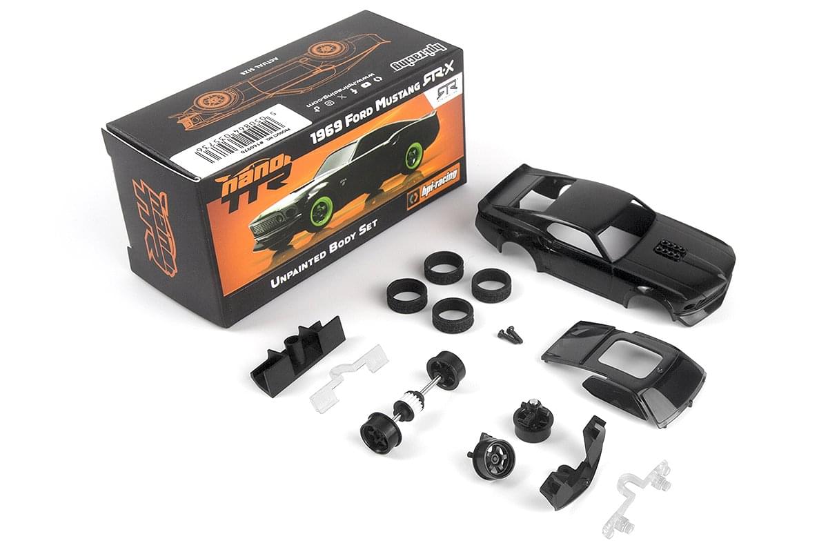 Carrosserie non peinte HPI 1/64 nano TTR 1989 Ford Mustang RTR-X - HP160970