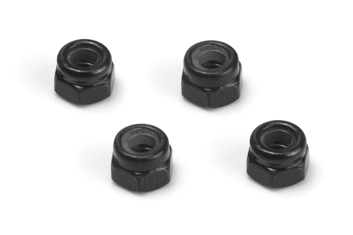 Écrou de blocage HPI Racing M2.5 (noir/4 pcs) - HP161188