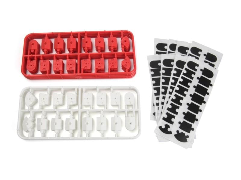 HPI 161409 Set de bordures rouge pour piste nano TTR 1/64