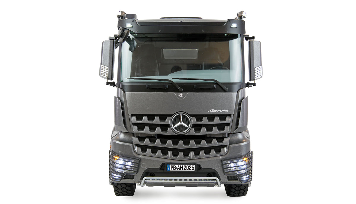 Camion de chantier RC full métal 6x6 Mercedes-Benz Arocs 1/14 gris 22728