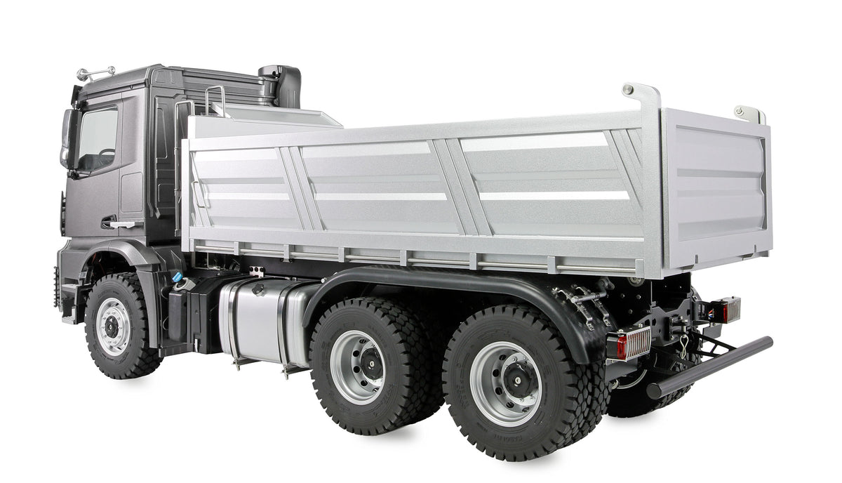Camion de chantier RC full métal 6x6 Mercedes-Benz Arocs 1/14 gris 22728