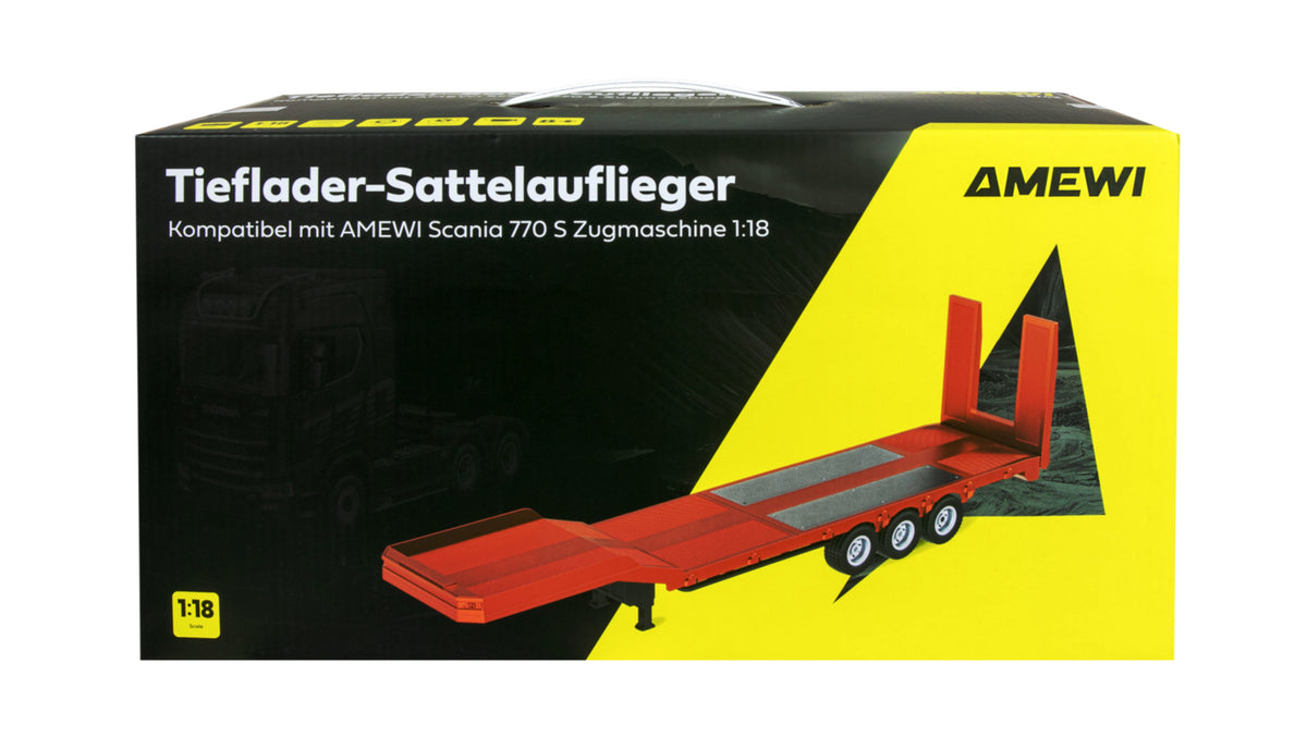 Remorque rouge pour Huina Scania 1/18 - Breizh Modélisme.