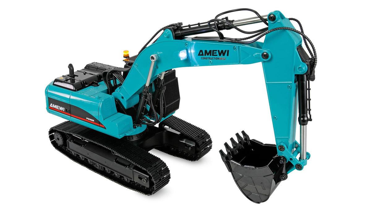 Pelleteuse RC en Métal G705E – Échelle 1/14 – 14 Canaux 2,4 GHz – Pack XXL – RTR