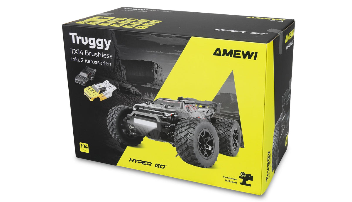 MJX Hyper GO 14207 / Amewi TX14 – Truggy RC brushless 4x4 1/14 RTR - Breizh Modélisme.