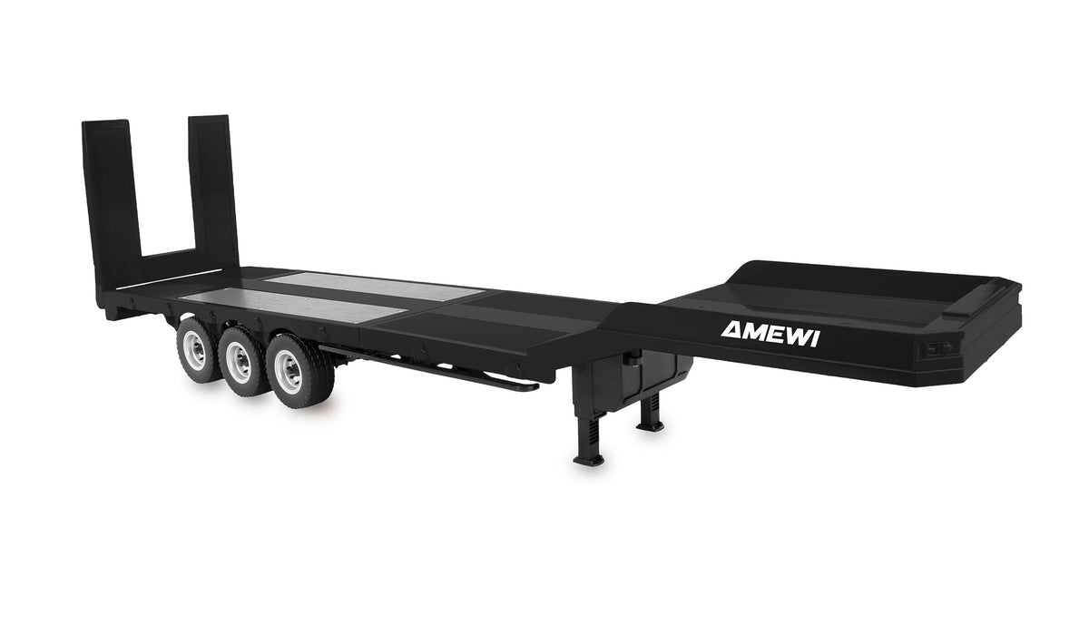 Amewi 22761 – Remorque porte-engins RC noire 1/18 pour Scania 770S