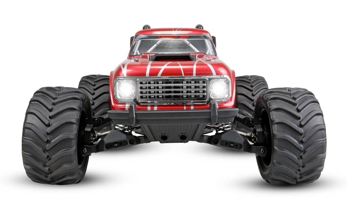 Monster truck brushless 4WD RTR MJX Hyper GO 10210 rouge 1/10 TX10 - Breizh Modélisme.