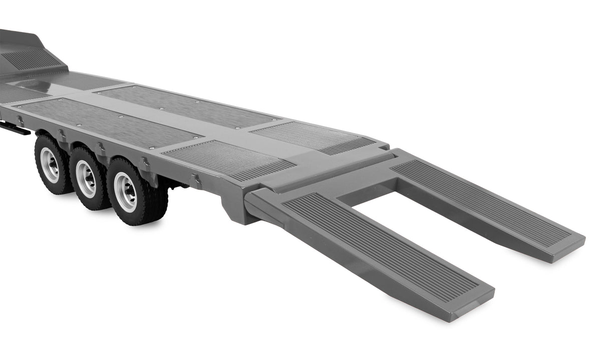 Amewi Scania 770S gris 1/18 avec remorque porte-engins RC - Breizh Modélisme.
