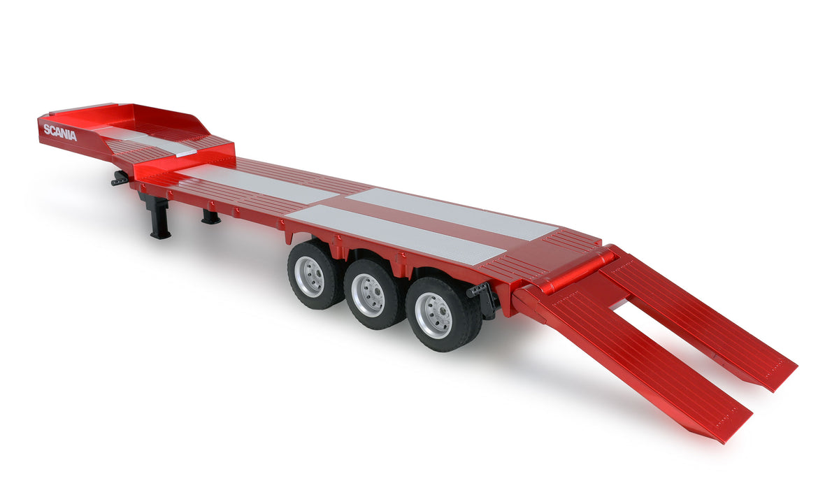 Amewi Scania 770S rouge 1/24 avec remorque porte-engins RC - Breizh Modélisme.