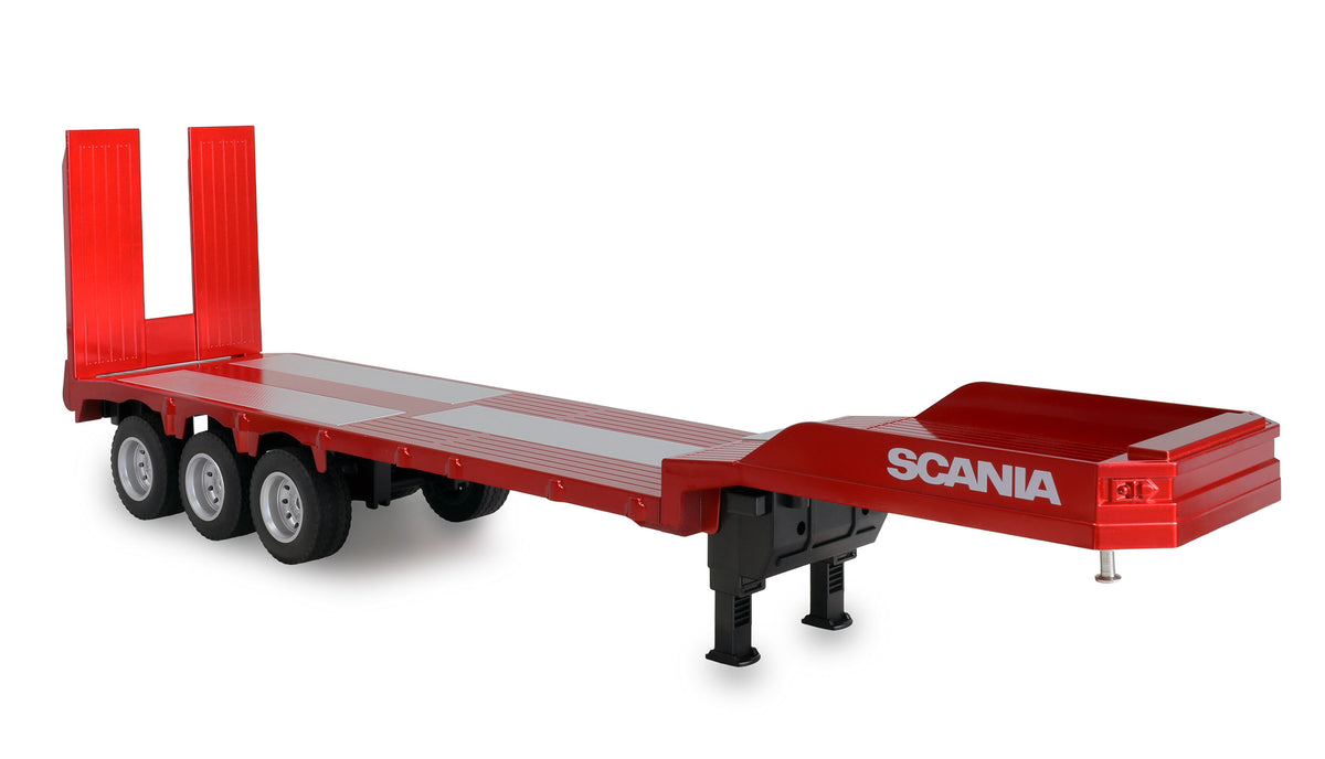 Amewi Scania 770S rouge 1/24 avec remorque porte-engins RC - Breizh Modélisme.
