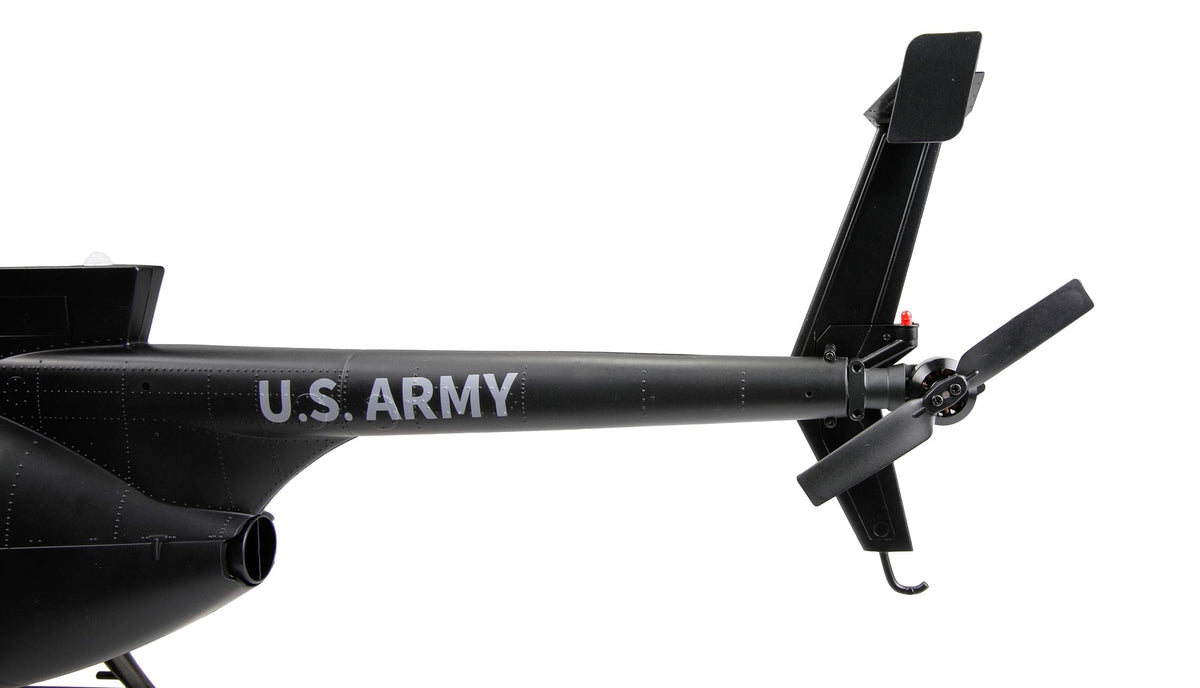 Hélicoptère RC GPS MD500 Pro Amewi – Édition Noire, 9 Canaux 3D/6G RTF, LiDAR-TOF, Mallette