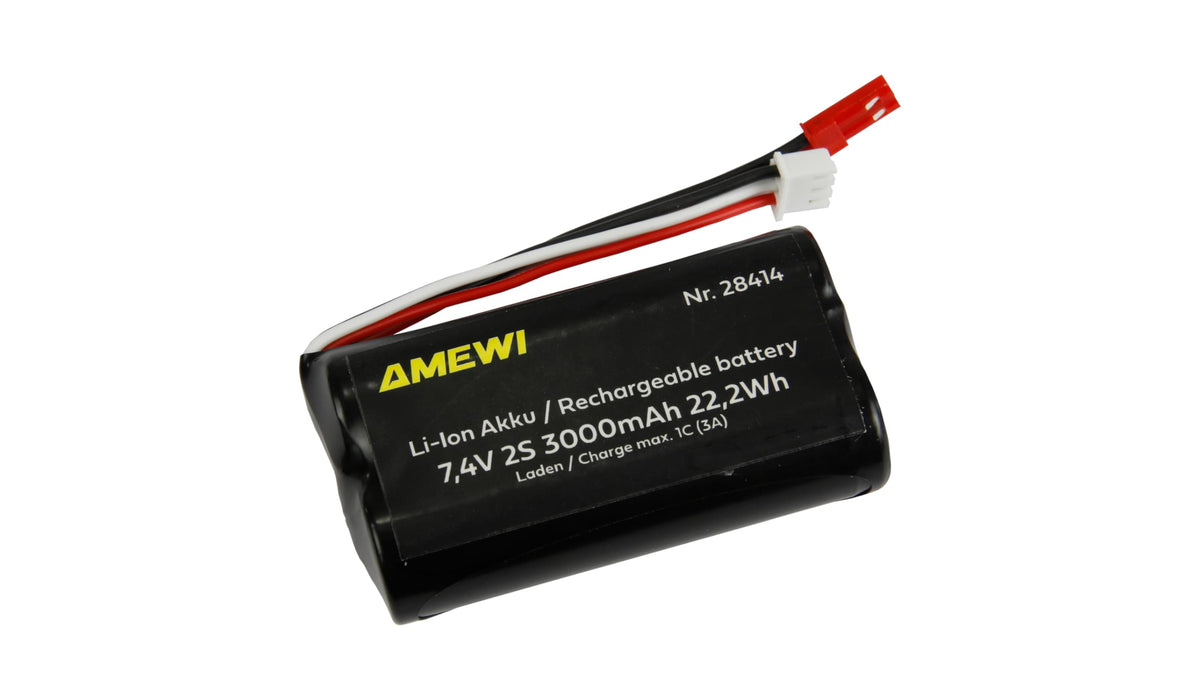 Batterie Li-ion 2S 7,4V 3000mAh connecteur BEC - 28414