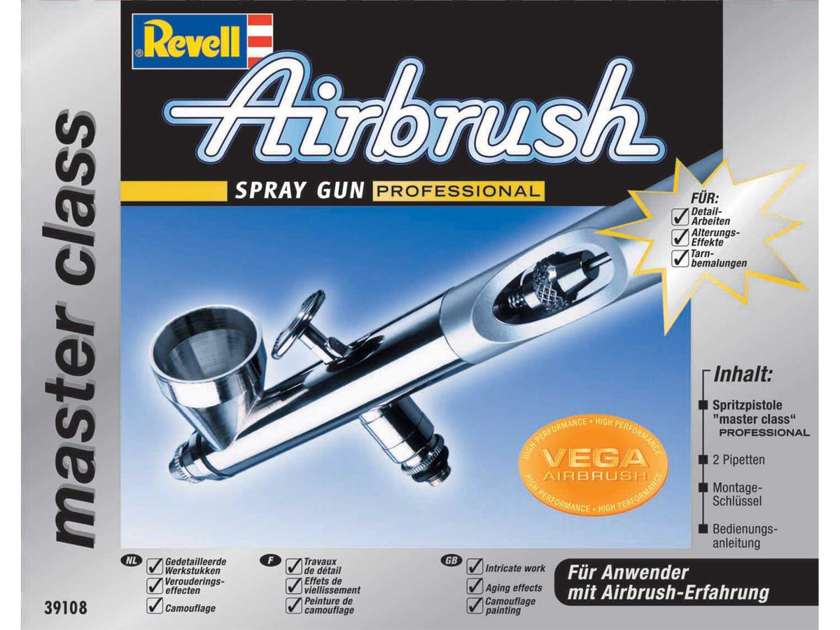 Pistolet à peinture "Professional" Master Class Aérographe Revell pour les expérimentés 39108