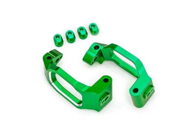 Blocs de roulettes en aluminium vert (paire) Maxx, Maxx Slash - Traxxas 10232-GRN - Breizh Modélisme.
