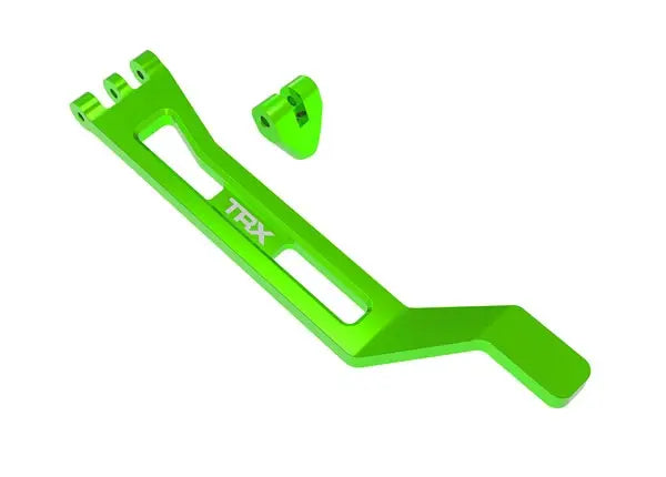 Support de batterie en aluminium vert pour Mini Maxx/XRT - Traxxas 10726-GRN - Breizh Modélisme.