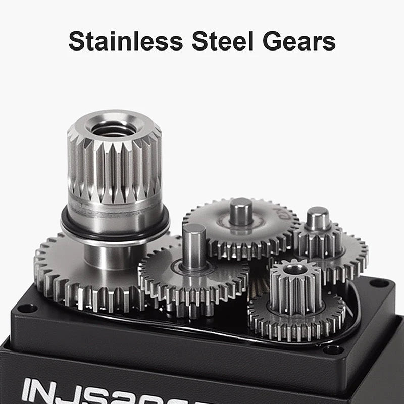 Servo Injora INJS2065 Pro 9kg avec support et klaxon pour 1/18 TRX4M