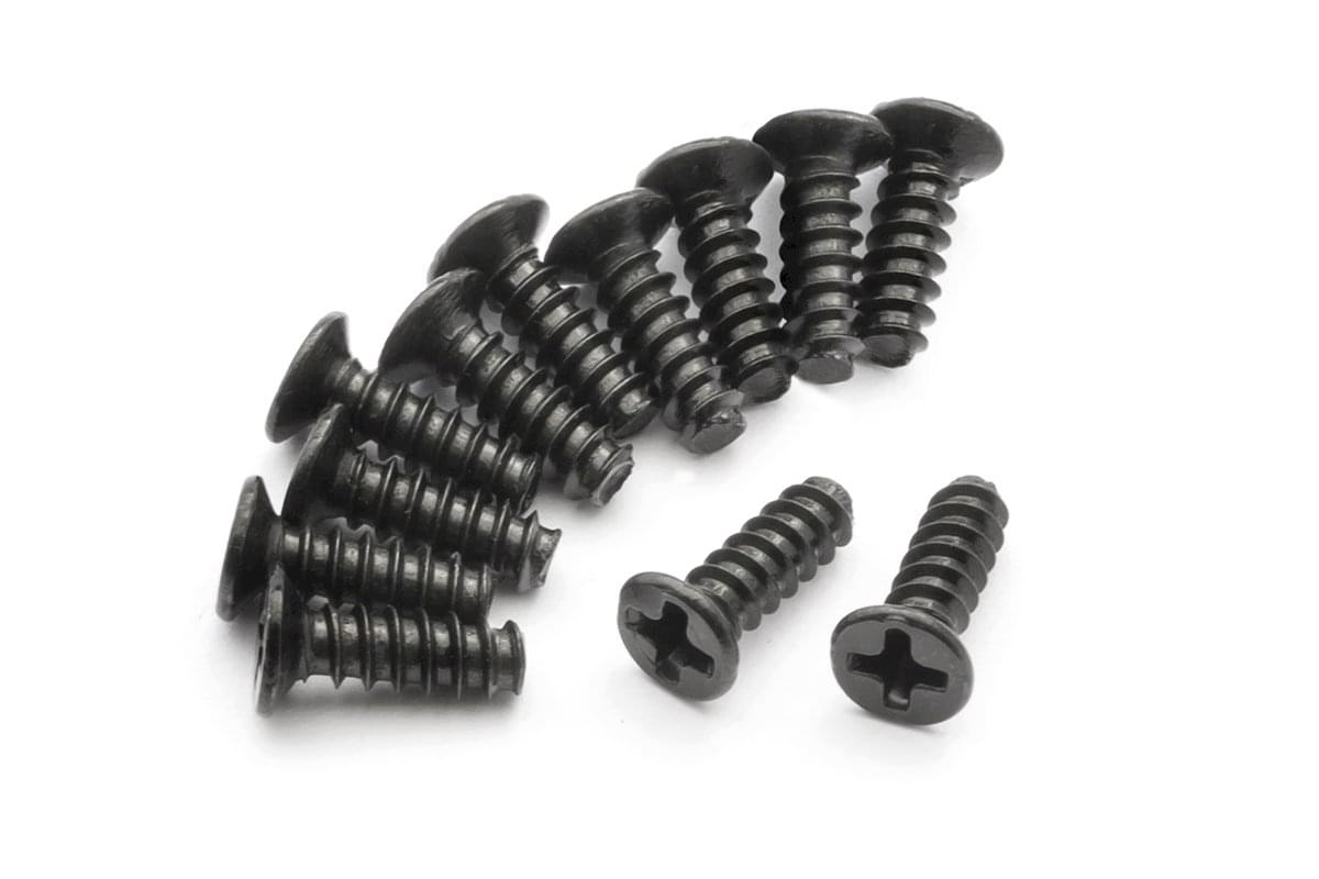 Vis autotaraudeuses à tête fraisée BLACKZON KBHO2.6x8m (12 pcs) - 540158