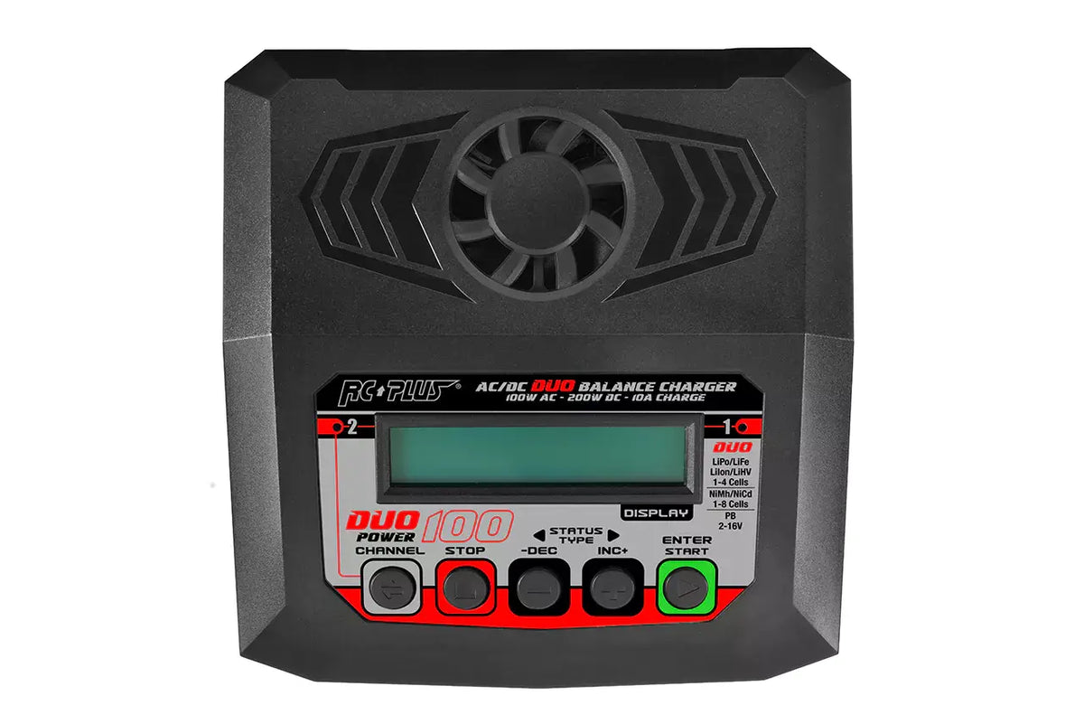 Chargeur lipo Duo rapide Lipo 1 à 4S et Nimh - 2x100W RC Plus