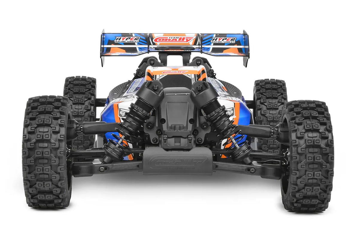 Corally Syncro-4 orange – Buggy RC 1/8 4x4 Brushless RTR – C-00295-O - Breizh Modélisme.