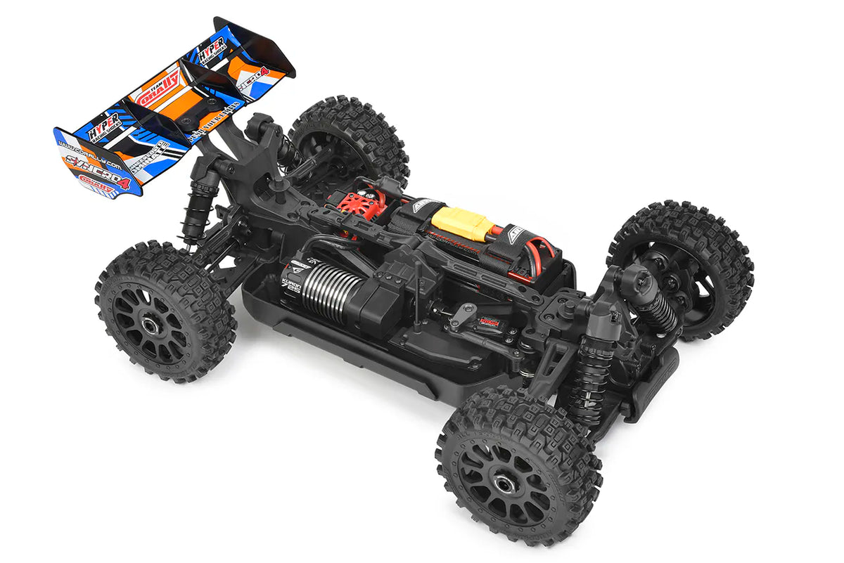 Corally Syncro-4 orange – Buggy RC 1/8 4x4 Brushless RTR – C-00295-O - Breizh Modélisme.