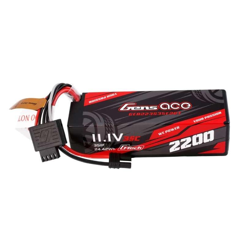 Batterie Lipo Gens Ace G-Tech 2200mAh 11,1V 3S1P 35C IEC2 Arrma Grom brushless