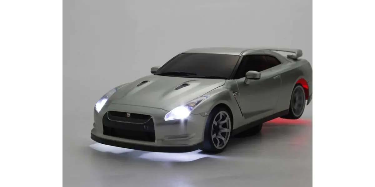 Kyosho First Mini-Z 1:28 Nissan GT-R R35 Silver -  K.66608A - Breizh Modélisme.