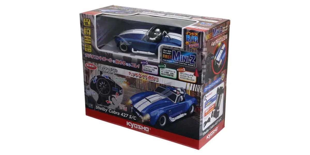Kyosho First Mini-Z 1:28 Shelby Cobra 427 S/C 1960 Bleu -  K.66610A - Breizh Modélisme.