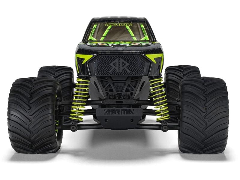 Arrma Monster Truck Gorgon GROM charbon 4X4 RTR 1/16 jaune - ARA2130T1