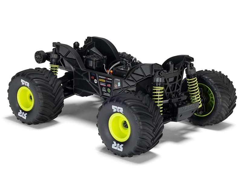 Arrma Monster Truck Gorgon GROM charbon 4X4 RTR 1/16 jaune - ARA2130T1