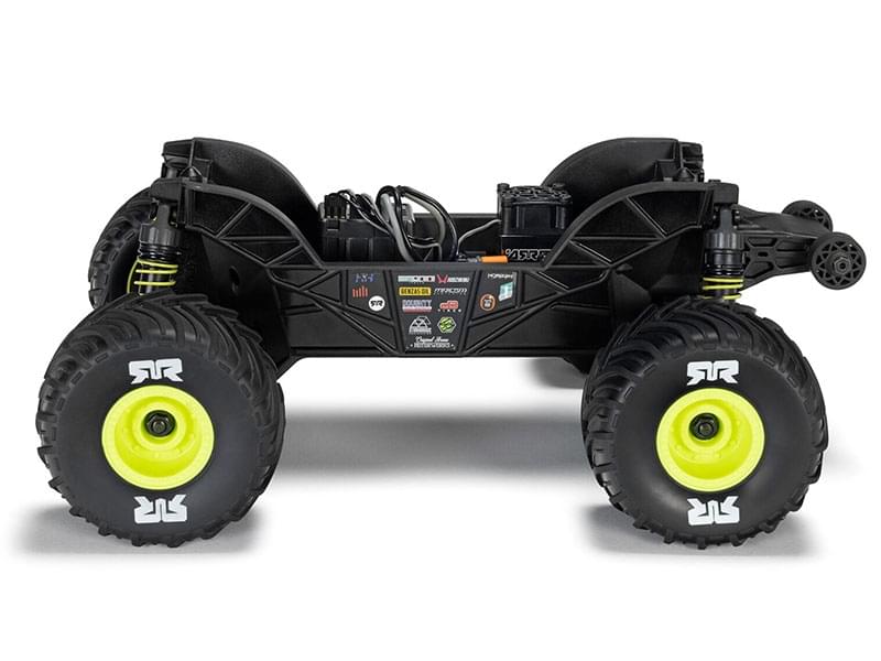 Arrma Monster Truck Gorgon GROM charbon 4X4 RTR 1/16 jaune - ARA2130T1