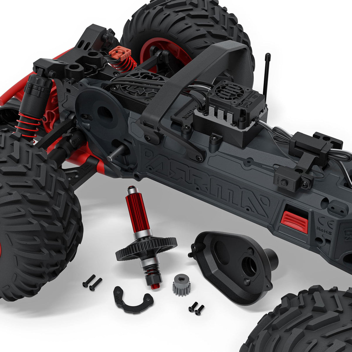 Monster truck RC Arrma Quake 223S 2WD 1/10 brushless RTR rouge – ARA3537T1