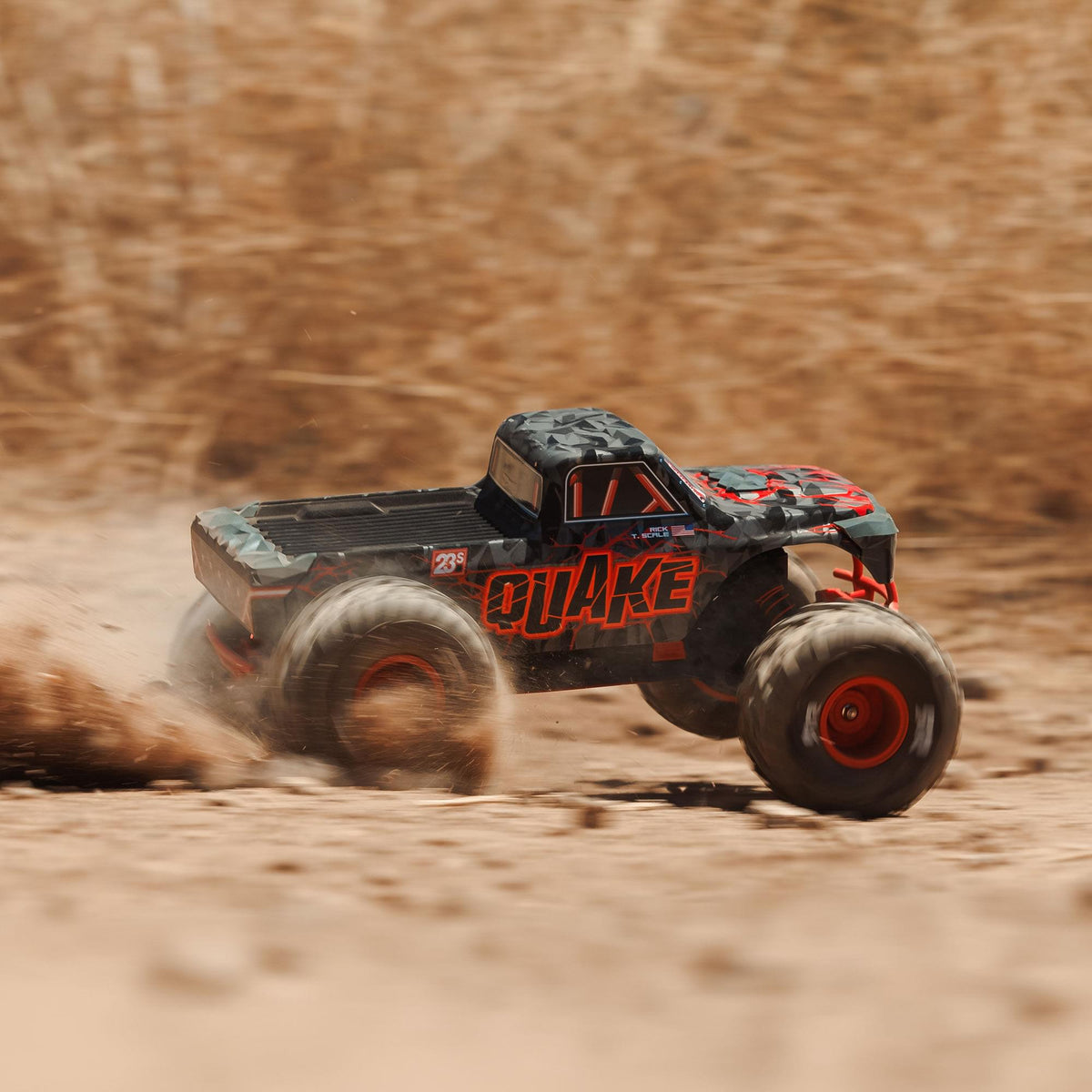 Monster truck RC Arrma Quake 223S 2WD 1/10 brushless RTR rouge – ARA3537T1