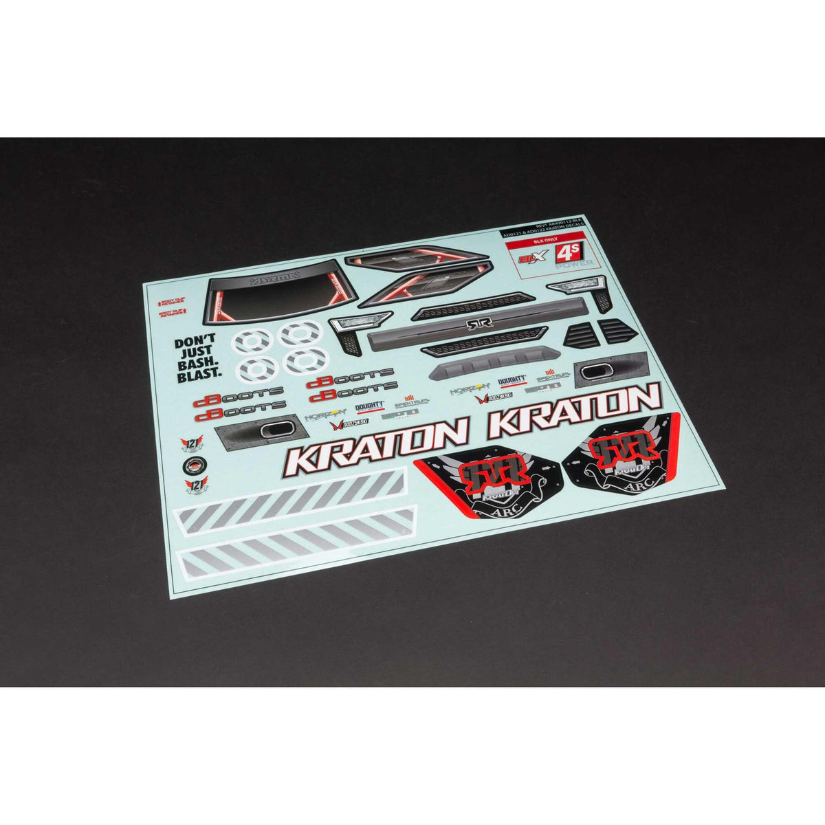 Carrosserie transparente Arrma Kraton 4X4 1/10 avec autocollants - ARA402213