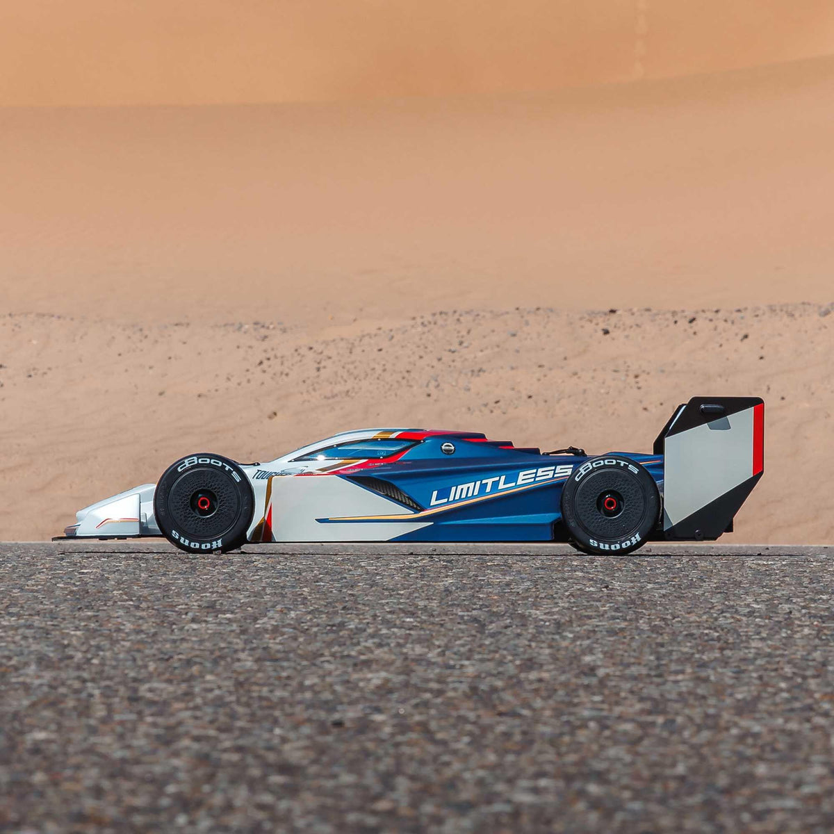 Voiture de vitesse RC Arrma Limitless 120 8S 4x4 1/7 brushless RTR blanc/bleu – ARA7816T2